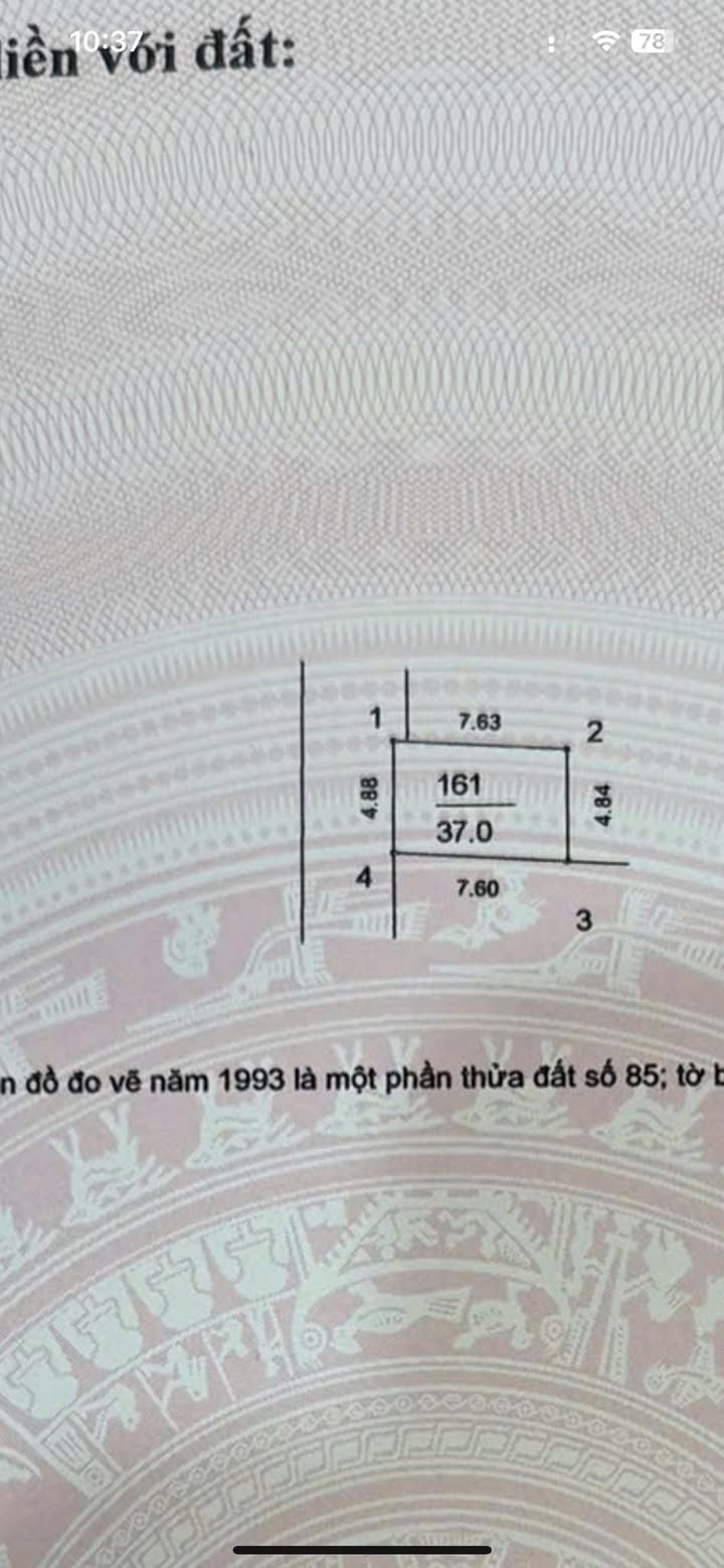 Bán Đất Tặng Nhà Thạch Bàn 37m² - Ô Tô Đỗ Cửa, Giá 7.35 Tỷ