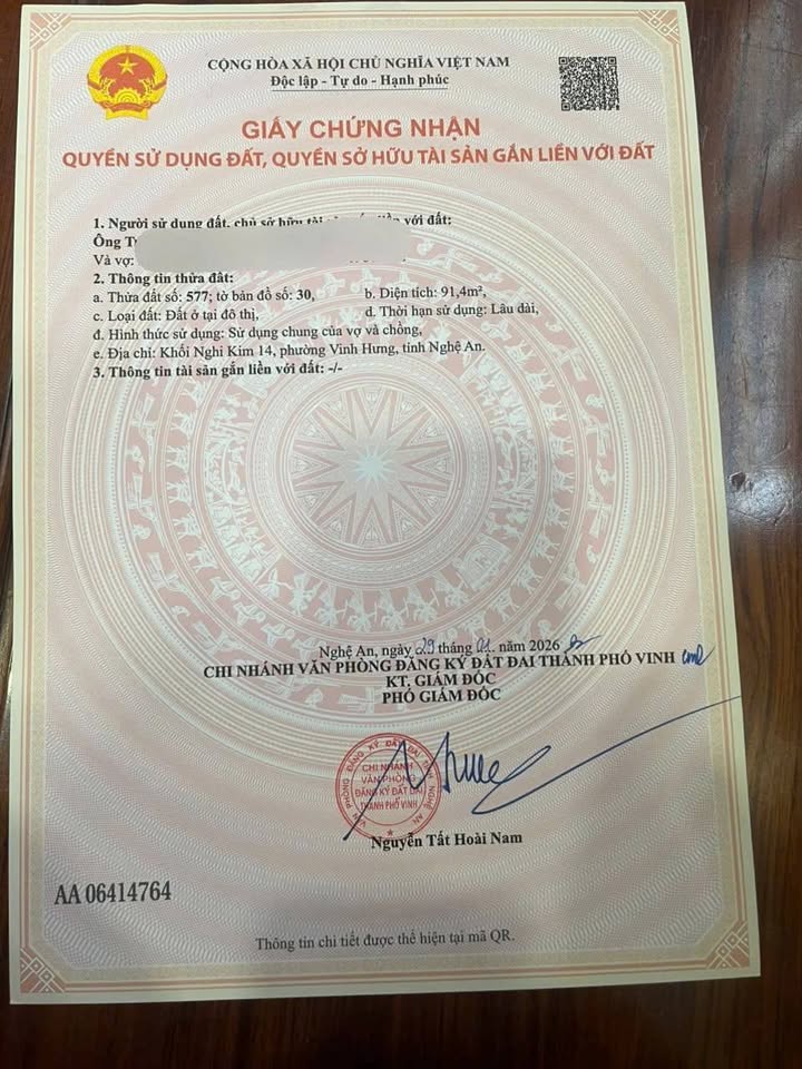 Nhà riêng Xã Nghi Kim, TP Vinh 91.4m² giá 2.1 tỷ - Sẵn sàng ở ngay!