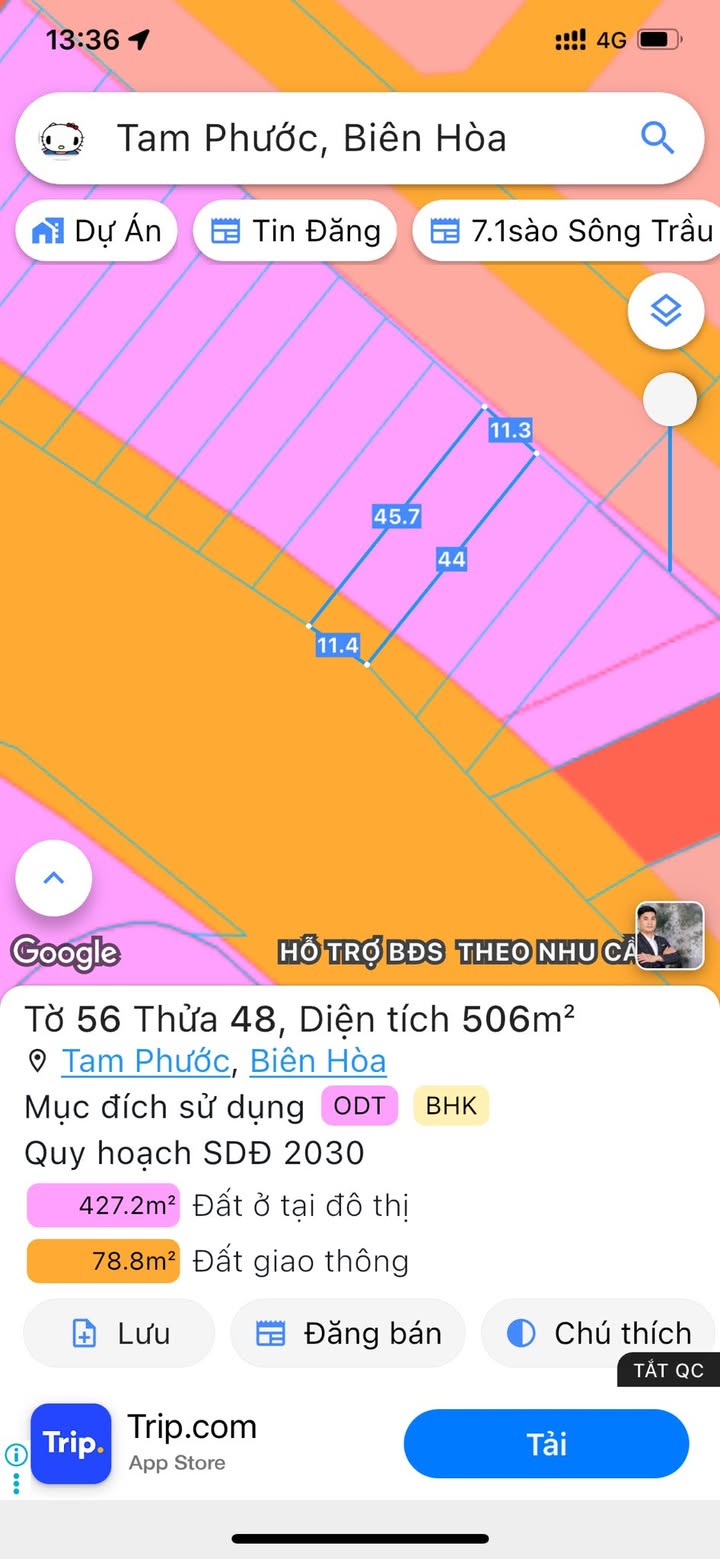 Đất nền Mặt tiền QL51 Tam Phước 400m² giá 18 tỷ - Tiềm năng tăng giá cực lớn!