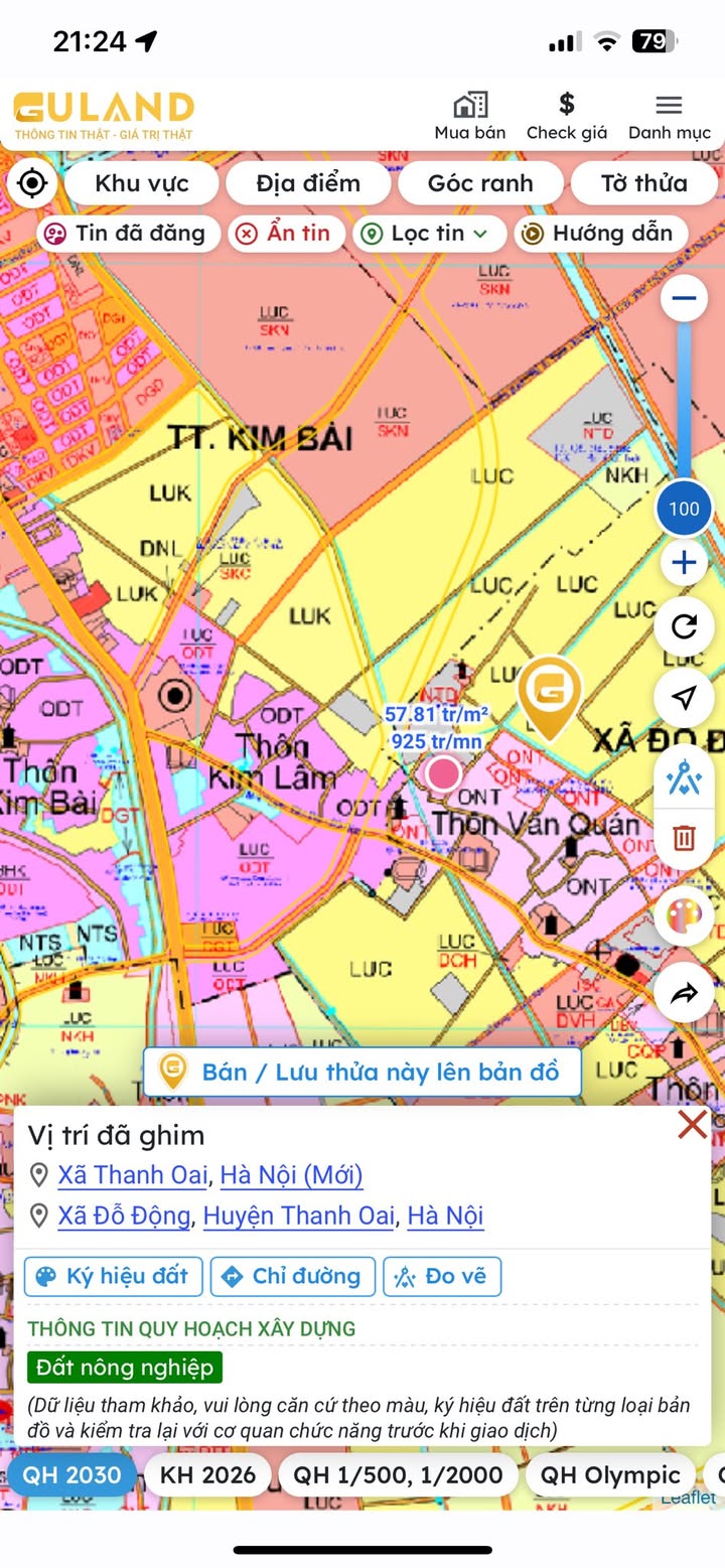 Đất nền Thanh Oai 145m² Sổ đỏ chính chủ - Giá chỉ từ 4.35 tỷ!