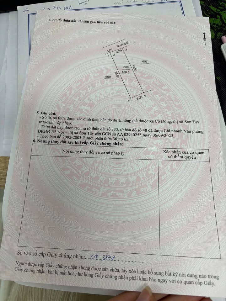 Đất thổ cư 100m² Cổ Đông - Sổ đỏ sẵn - Giá tốt đầu năm