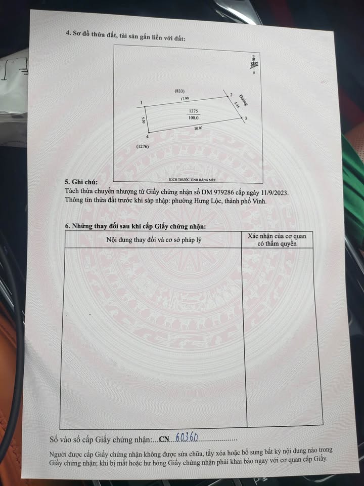 Đất nền Trần Khánh Dư, Vinh 100m² - Sổ đỏ sẵn, ô tô vào nhà