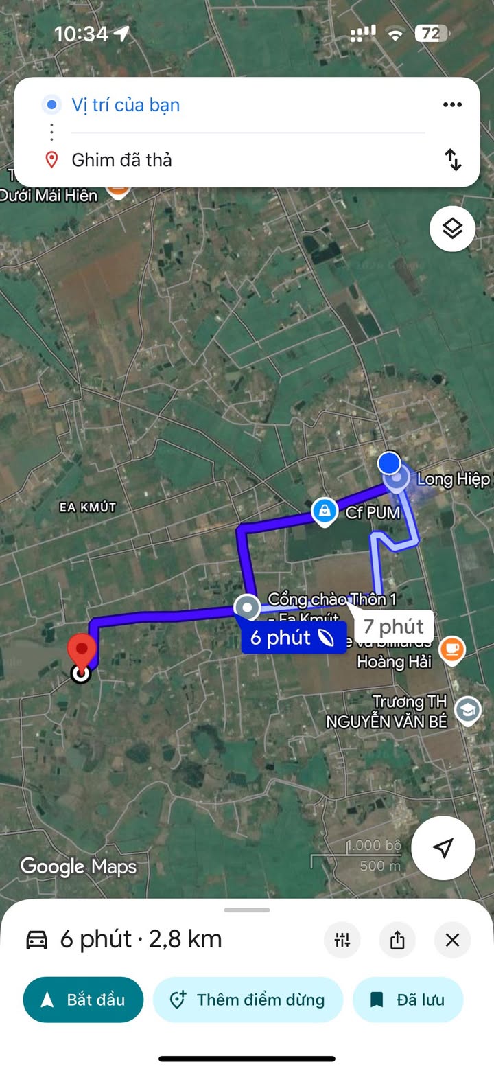 Đất nền Ea Kar 210m² - Sổ đỏ thổ cư 60m² - Giá 400 triệu