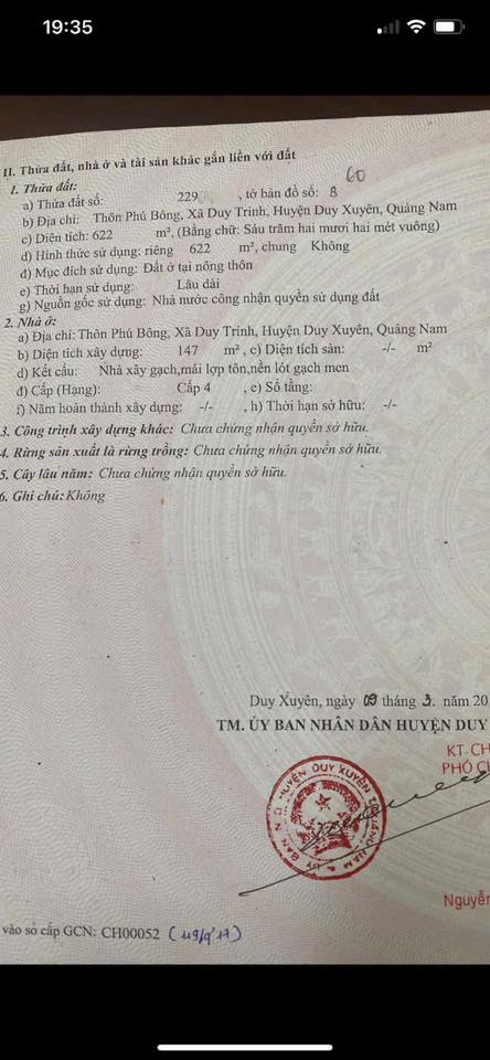 Bán Gấp Đất Thổ Cư 622m² Thị Trấn Nam Phước, Duy Xuyên - Giá Tốt Đầu Tư