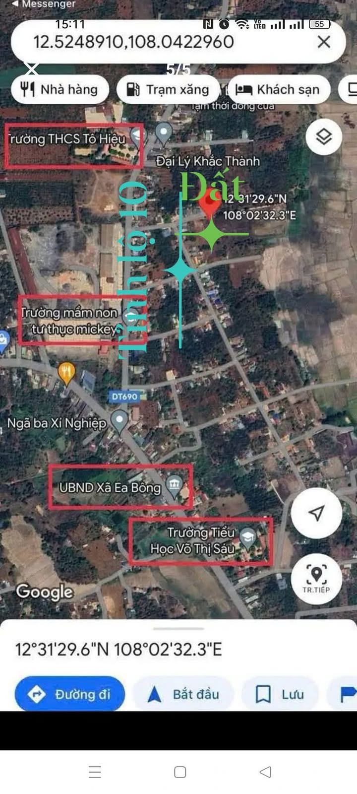 Đất nền Ea Bông Krông Ana 1100m² giá 470 triệu - Sổ đỏ chính chủ