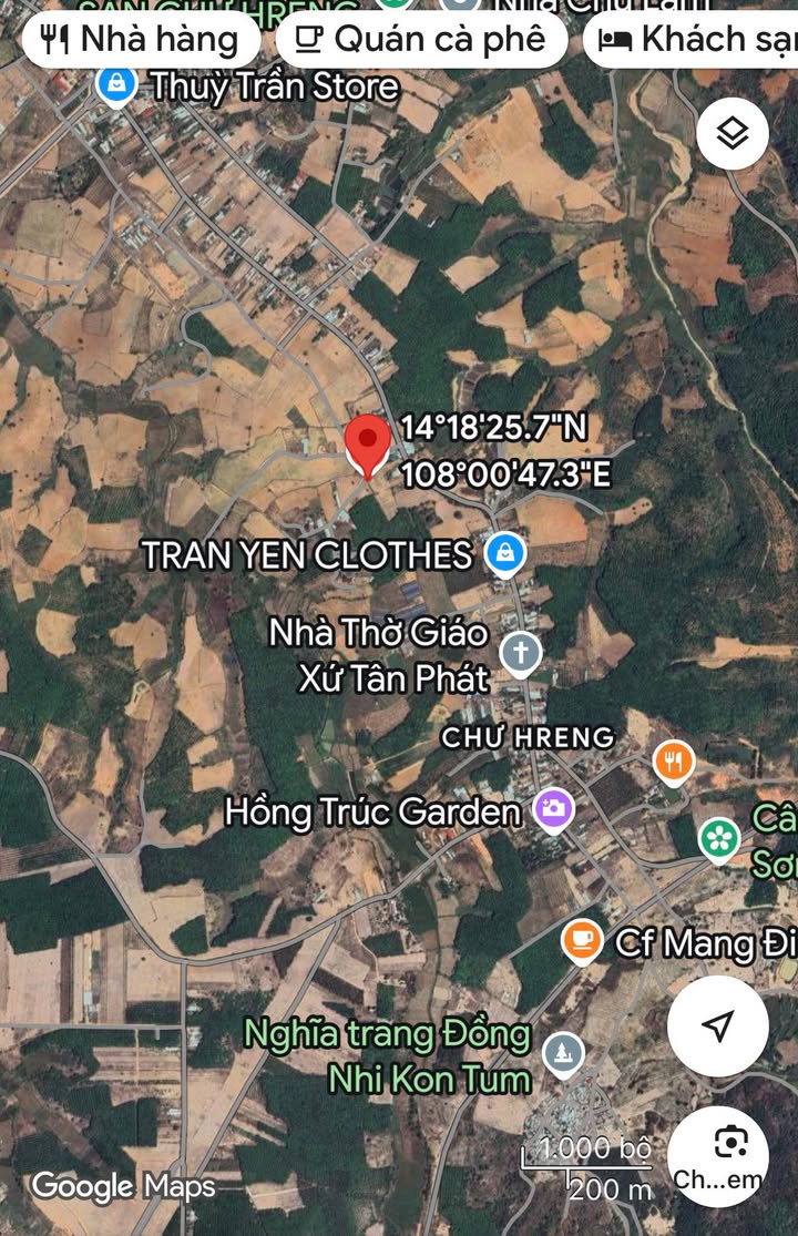 Đất nền Đắk Rơ Wa, Kon Tum 203m² giá 4 tỷ - Sổ đỏ chính chủ