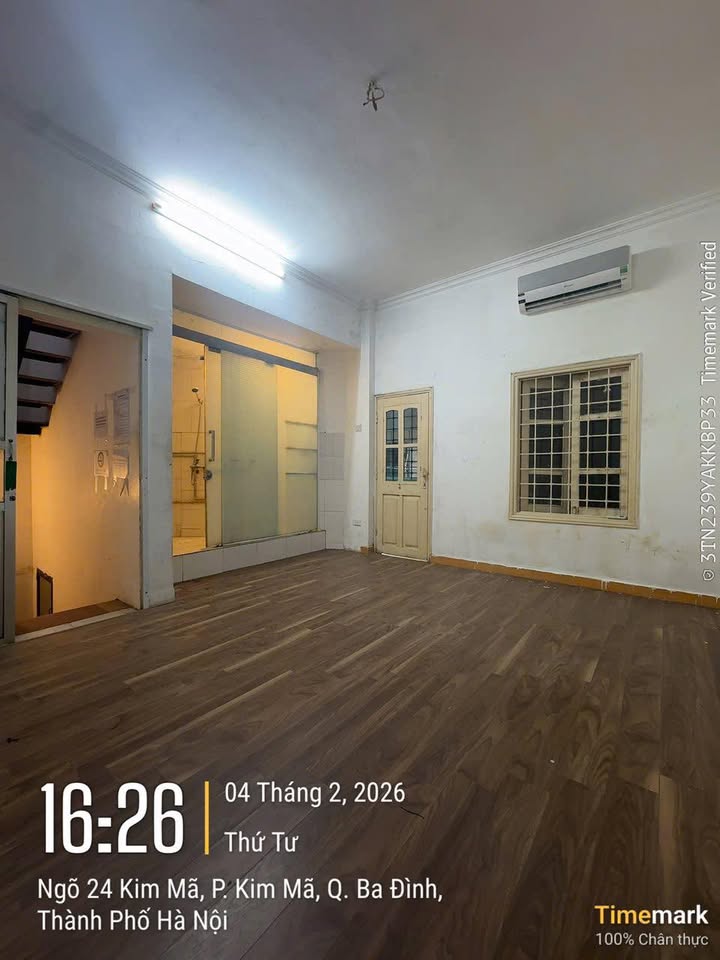 Cho thuê nhà 30m² x 4 tầng mặt tiền 6.8m, Ngõ 24 Kim Mã, Ba Đình