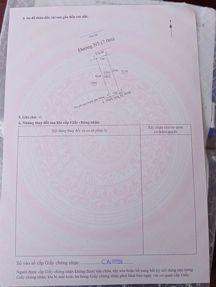 Đất Nền Tân Uyên 100m² (5x20m) - Sổ Hồng Full Thổ Cư, Giá 2.3 Tỷ