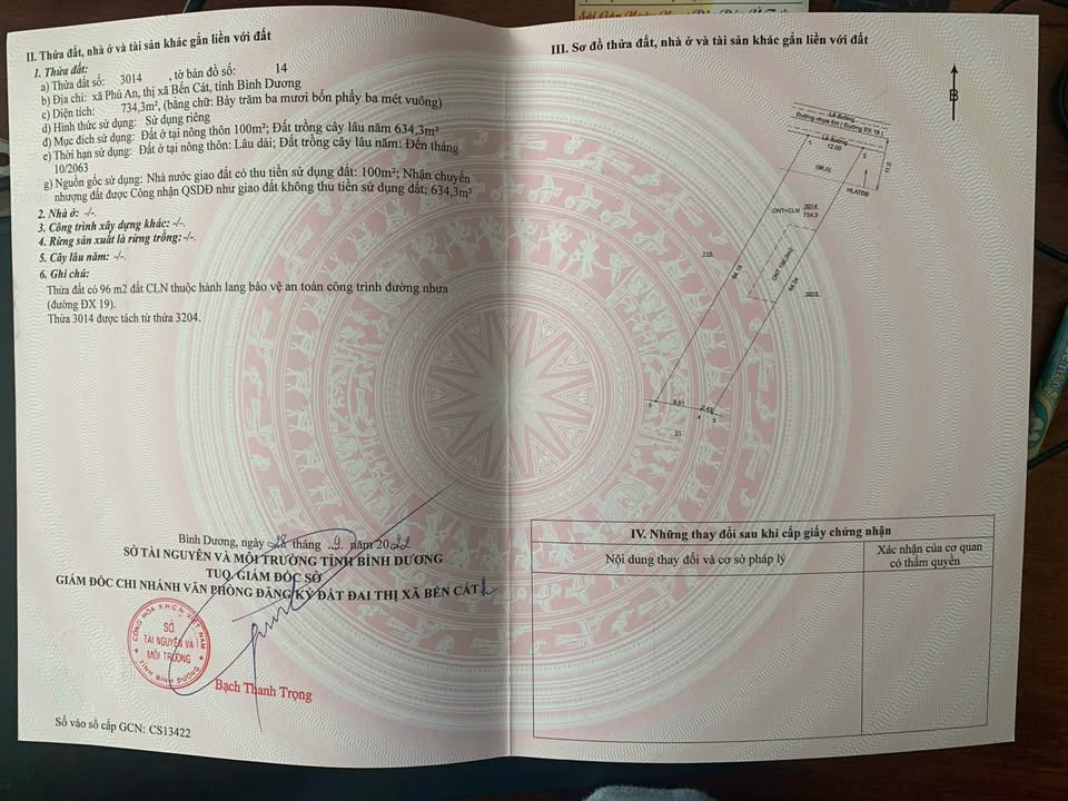 Đất nền Phú An Bến Cát 384m² - Sổ đỏ chính chủ, đường nhựa rộng!