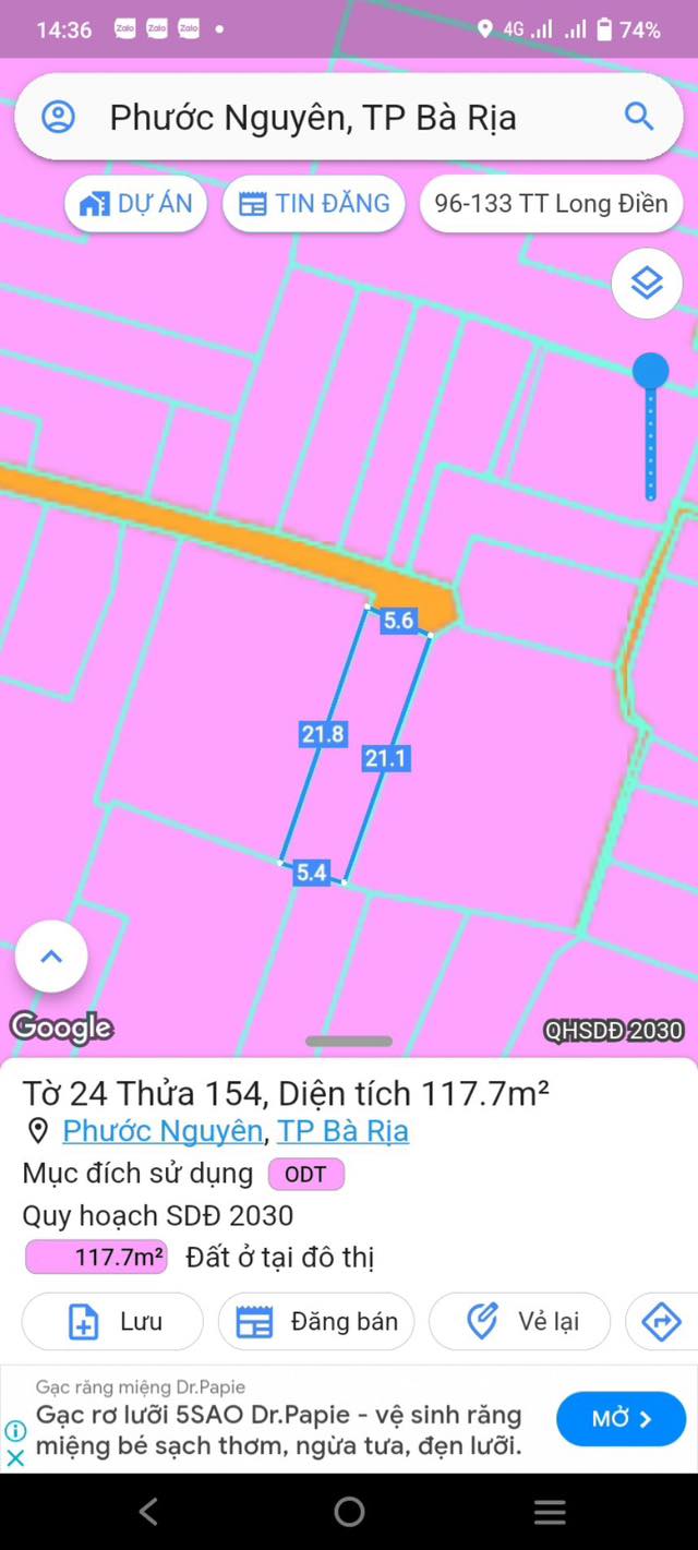 Nhà 120m² Phường Bà Rịa - Sổ Đỏ Full Thổ Cư, Giá 3 Tỷ