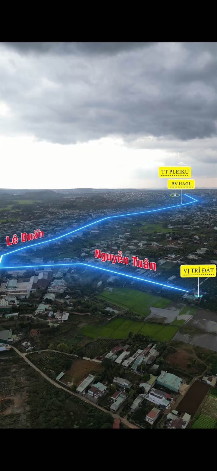 Đất nền Pleiku 175m² - Sổ đỏ chính chủ, đường ô tô!