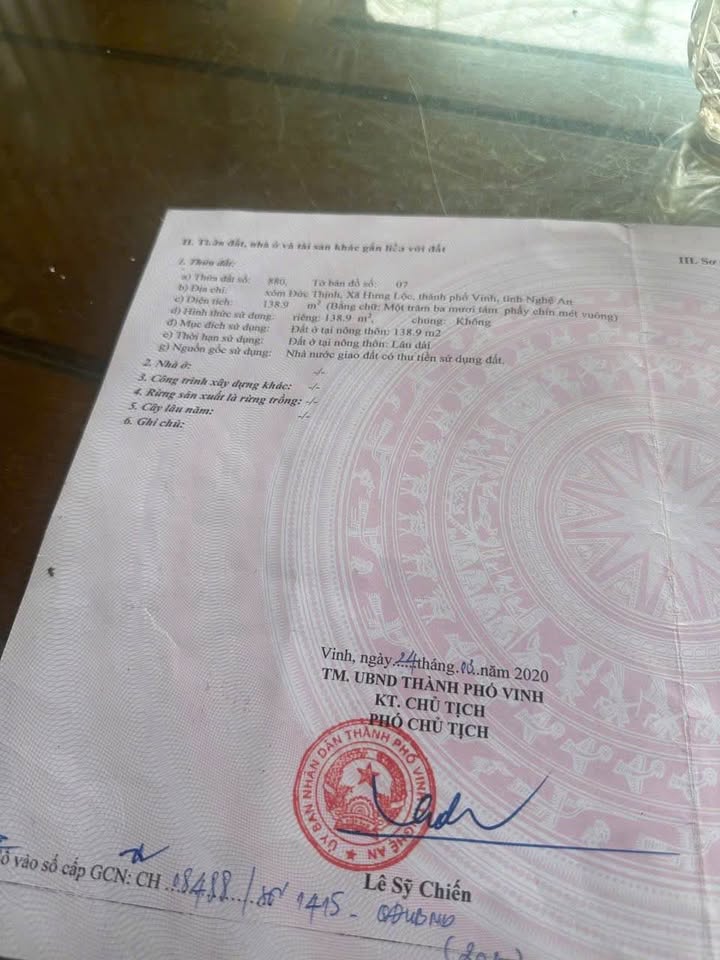 Đất nền TP Vinh 139m² - Pháp lý rõ ràng, mặt đường Dương Xuân Thiếp