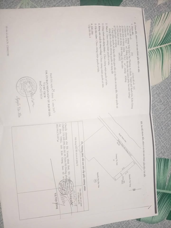 Bán Đất Nền Rạch Giá 378m² Đường Trần Quý Cáp - Sổ Đỏ Sẵn Sàng