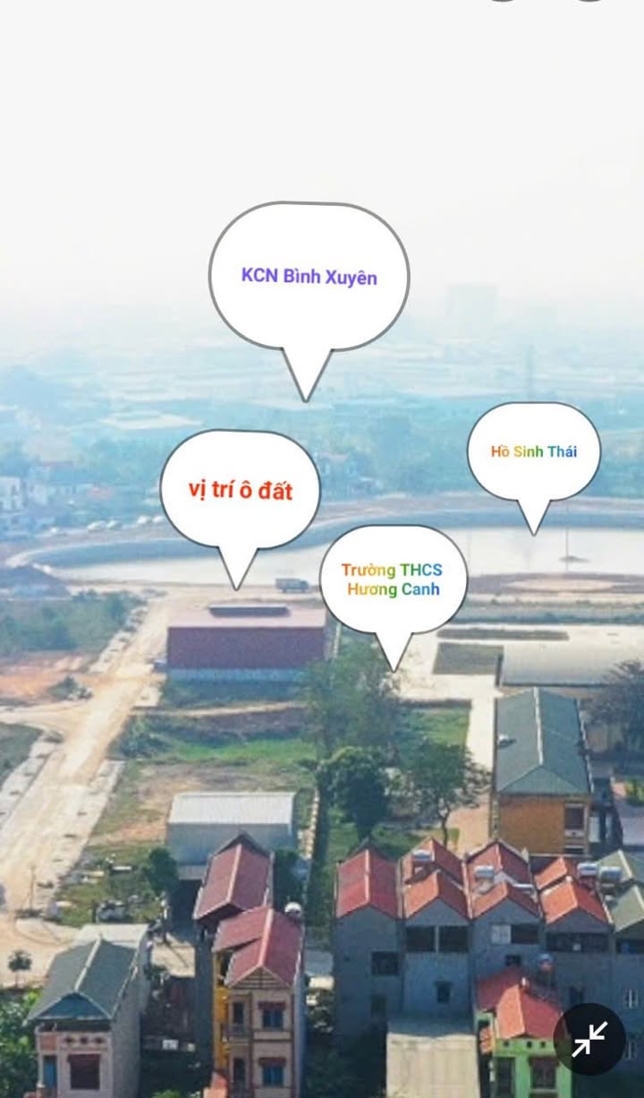 Đất nền 110m² Bình Xuyên - Sổ đỏ chính chủ, giá 3.4 tỷ