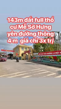 Đất Nền 143m² Phú Thị, Văn Giang - Sổ Đỏ Full Thổ Cư, Kinh Doanh Tốt