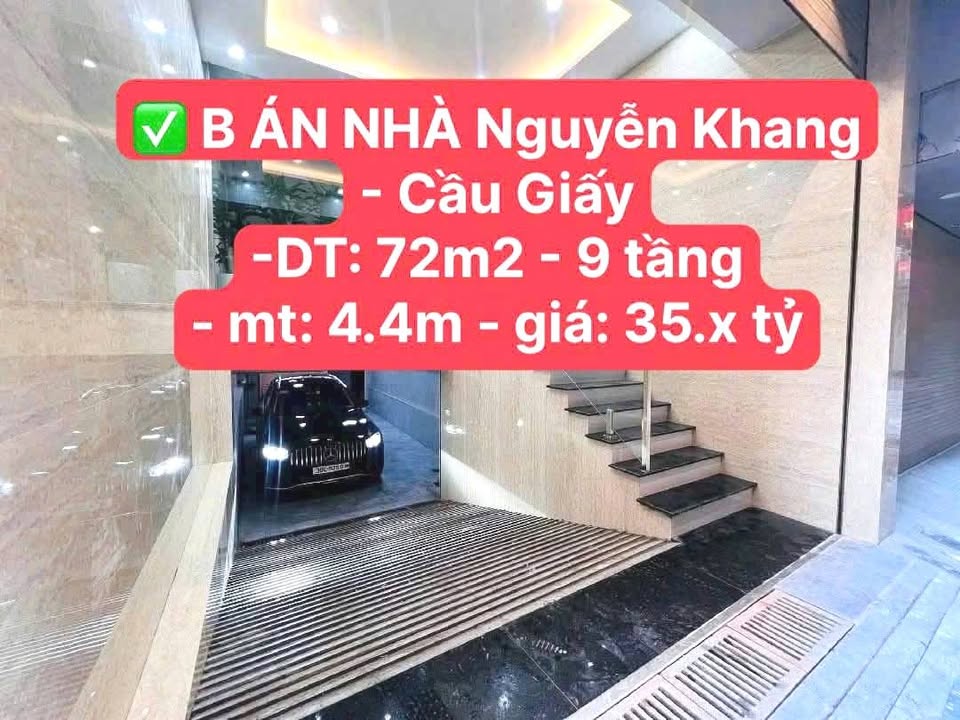 Nhà Riêng Nguyễn Khang 72m² Cầu Giấy - Thiết kế hiện đại, thang máy!
