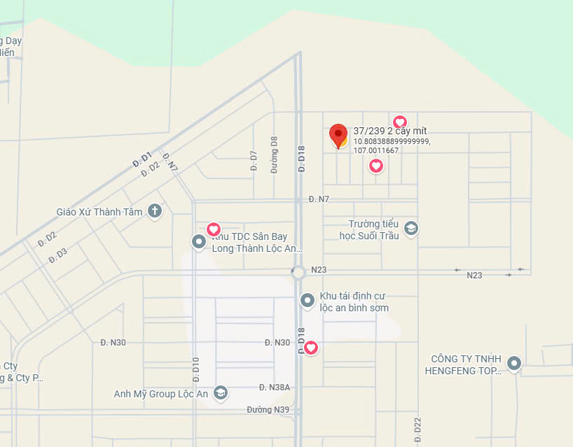 Đất cho thuê 80m² Lộc An, Long Thành - Đón đầu Sân bay, giá 8 triệu/tháng