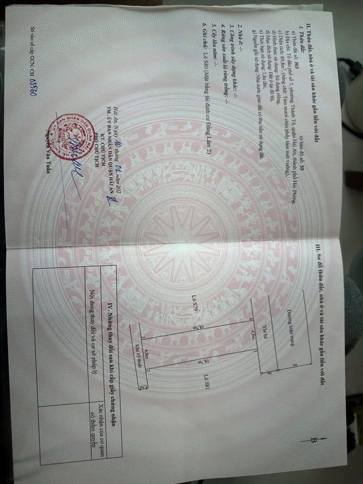 Đất nền 90m² mặt tiền 4.8m, đường 12m tại Hải An, Hải Phòng - Giá đầu tư 8.1 tỷ