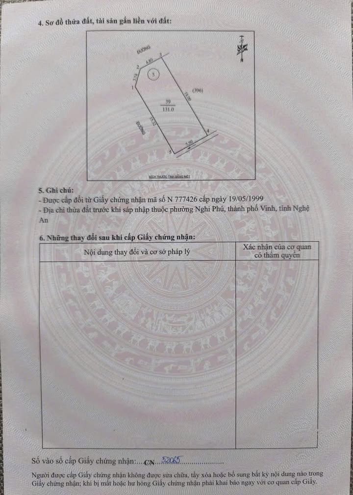 Đất Lô Góc 131m² Nghi Phú, Vinh - Giá 7.25 Tỷ, Hướng Tây Nam/Tây Bắc