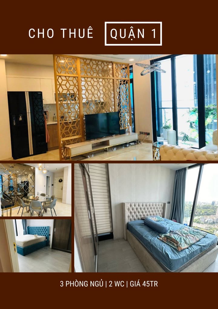 Căn hộ Vinhomes Golden River Quận 1 99m² View đẹp