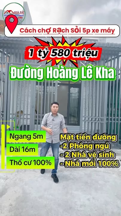 Nhà Phố Hoàng Lê Kha Rạch Giá 80m² - Mặt tiền kinh doanh, sẵn sàng vào ở!