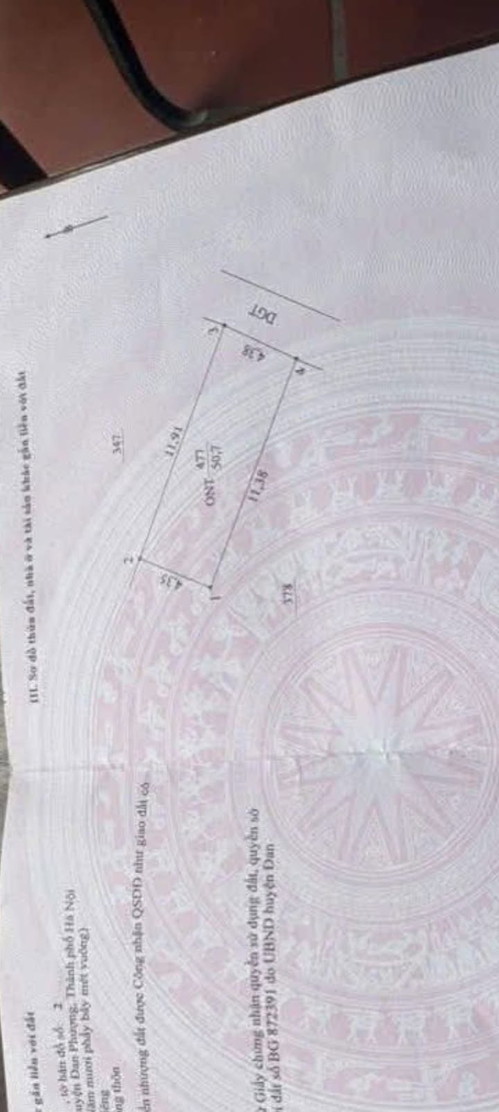 Đất nền Tân Lập Đan Phượng 50.7m² - Sổ đỏ chính chủ