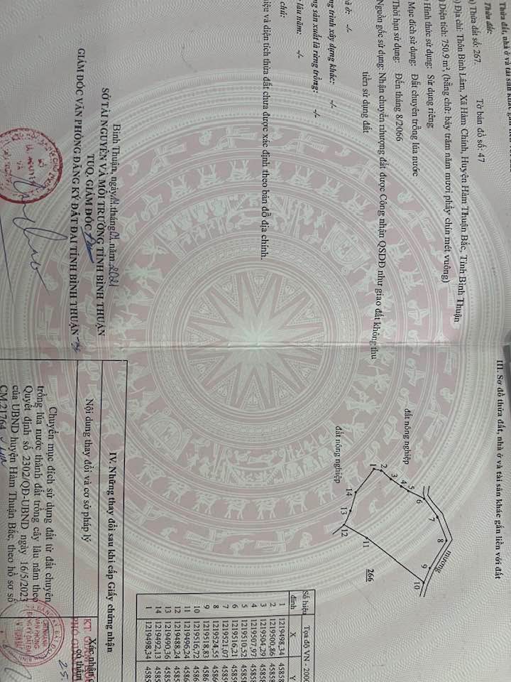 Đất nền Hàm Thuận Bắc 750m² 400 triệu - Tiềm năng tăng giá vượt trội!