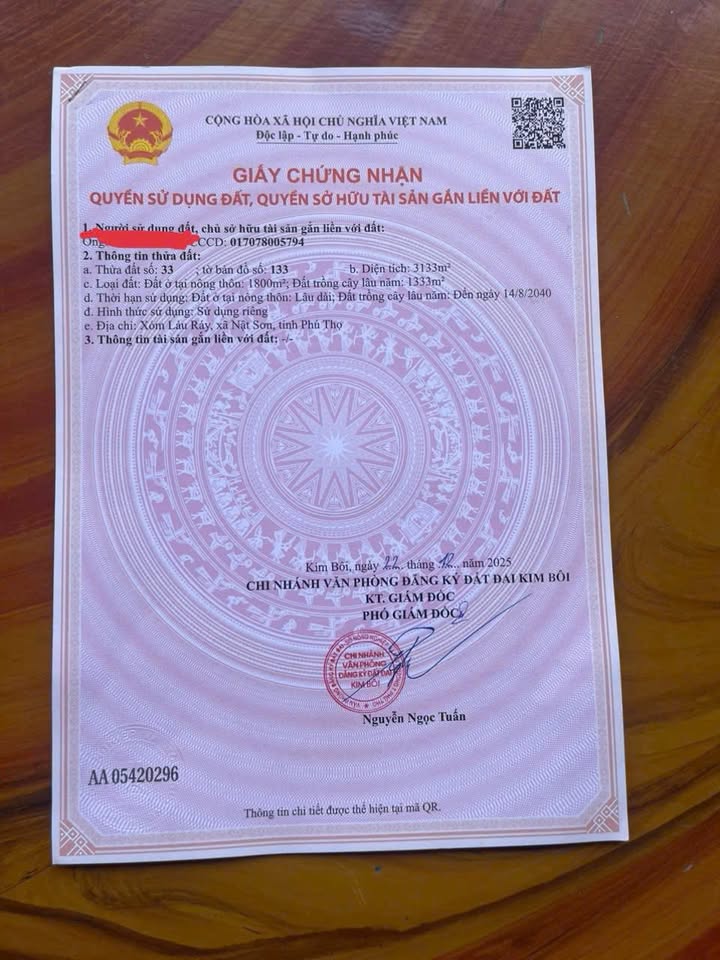 Đất vườn Kim Bôi, Hòa Bình 3133m² giá 2 tỷ - Nghỉ dưỡng lý tưởng!