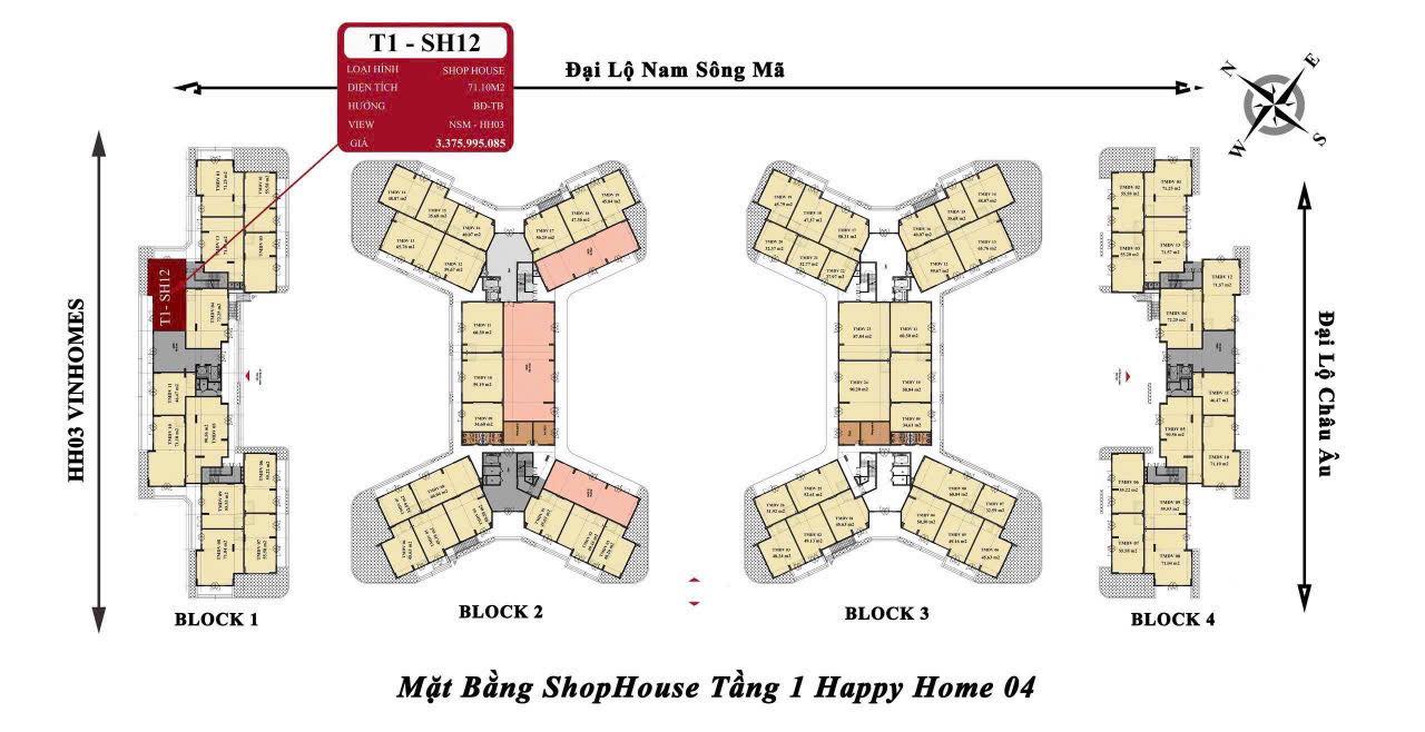 Shophouse Vingroup Nghi Sơn 71m² - Căn góc, vị trí đắc địa!