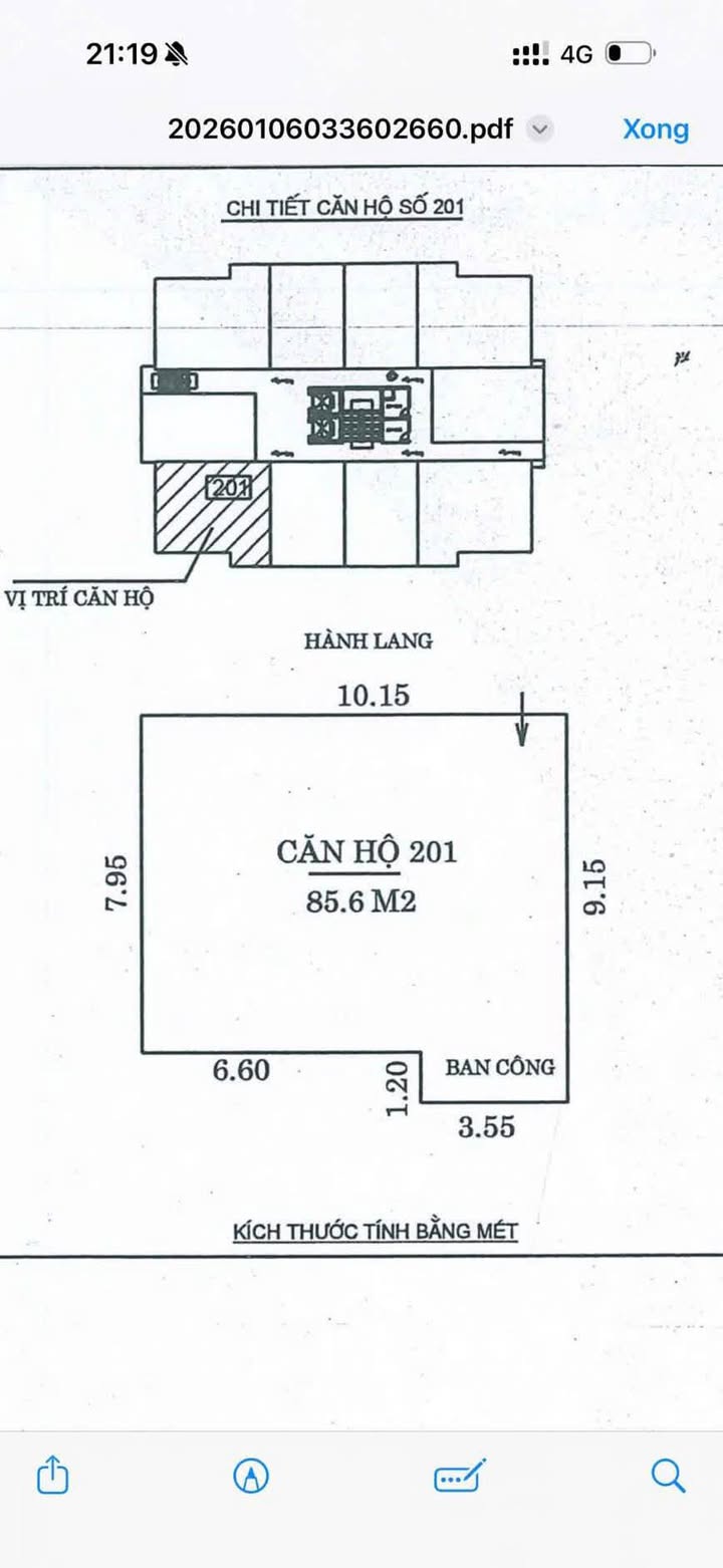 Chung cư Handico A3 Vinh 85m² 2.72 tỷ - Giá tốt hiếm có!