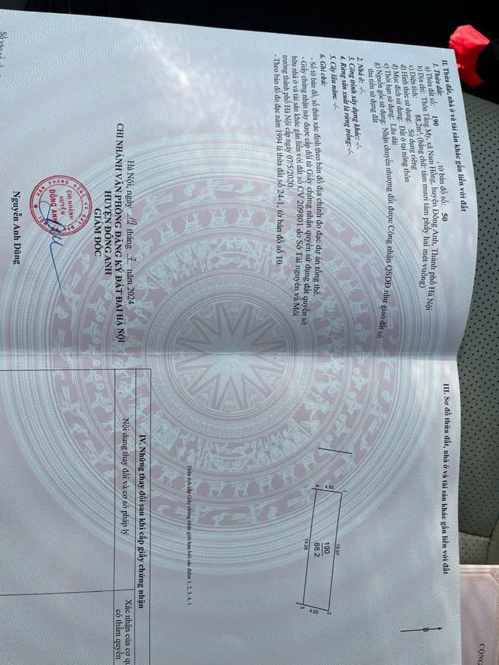 Đất nền Mê Linh 88m² - Lô góc bìa làng, sổ đỏ sẵn sàng