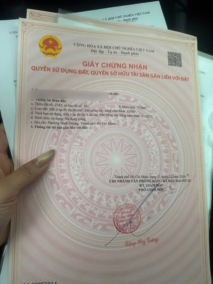 Đất nền Phú Mỹ, Thủ Dầu Một 75m² - Sổ đỏ chính chủ!