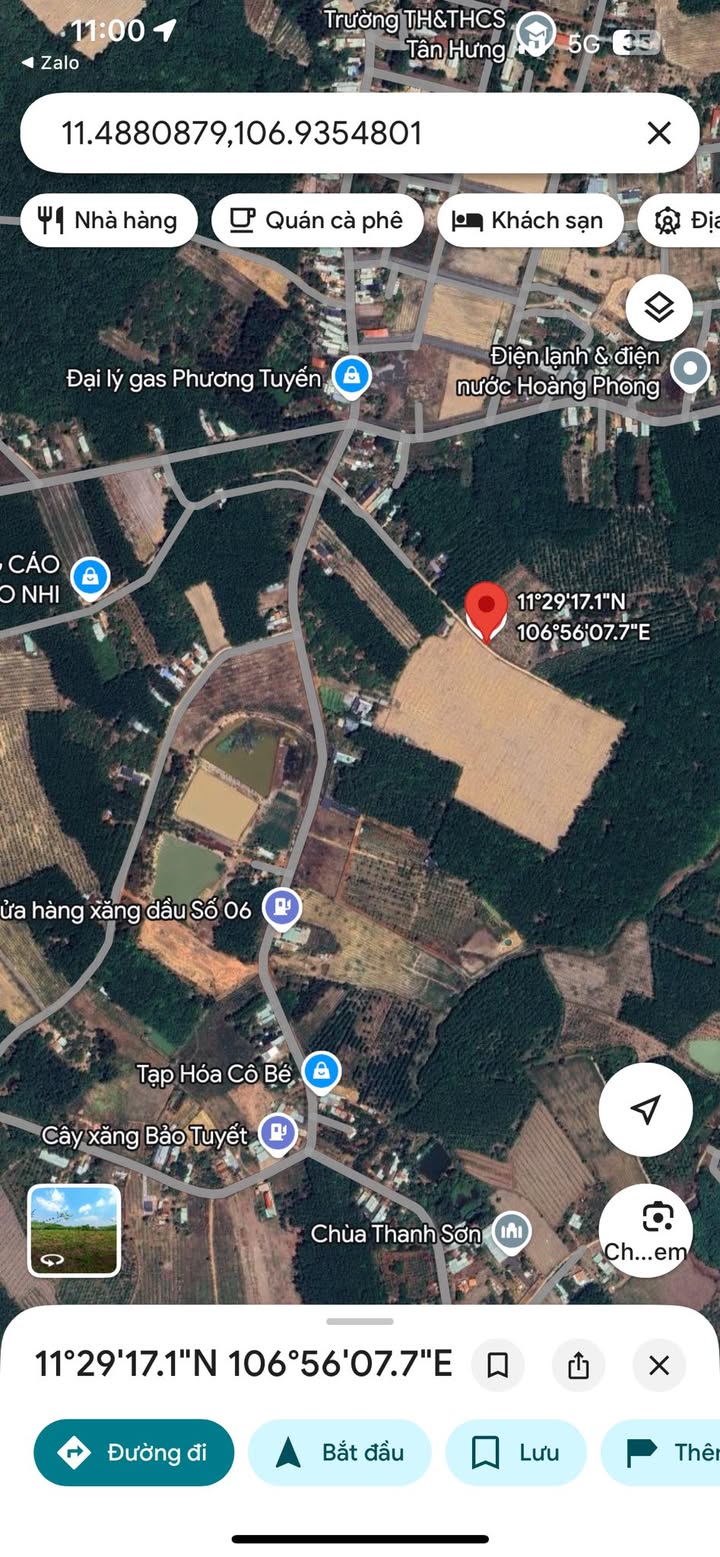 Đất nền Ấp 5 Tân Hưng 1800m² giá 350 triệu - Sổ đỏ chính chủ!