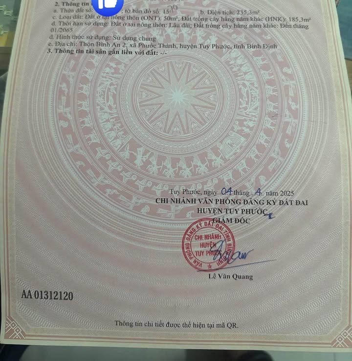 Đất Nền Sổ Hồng Chính Chủ 253m² Phước Thành, Gia Lai - Giá Chỉ 4xx Triệu