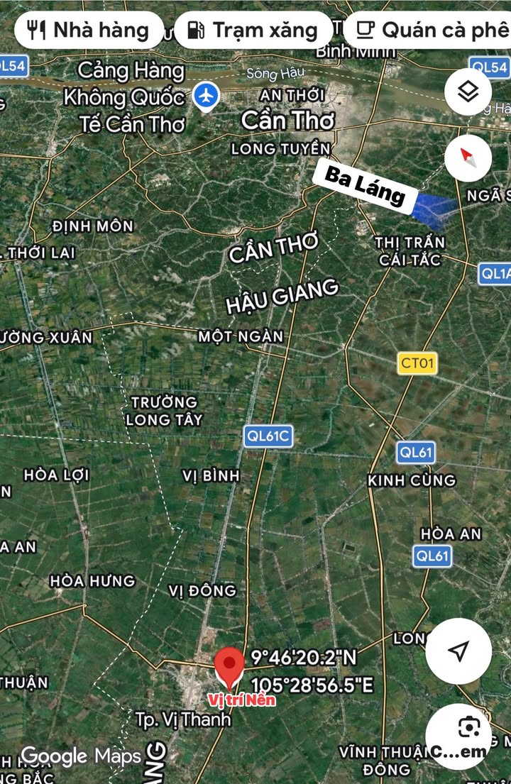 Bán Đất Vị Bình, Vị Thanh 600m² - Sẵn Sổ Hồng, Giá Tốt