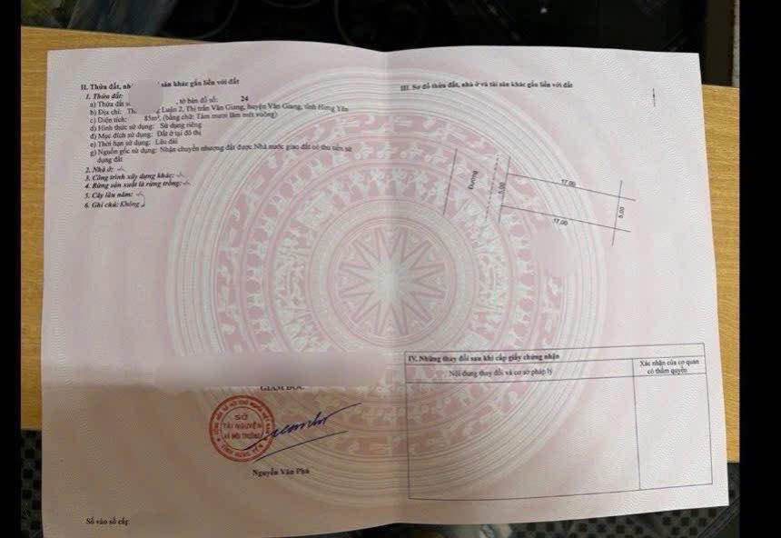 Đất nền Văn Giang 85m² - Tiềm năng tăng giá vượt trội!