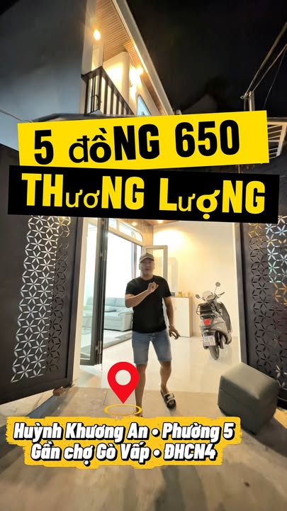 Nhà riêng Gò Vấp 44m² giá 5.65 tỷ - Ô tô vào tận nhà!