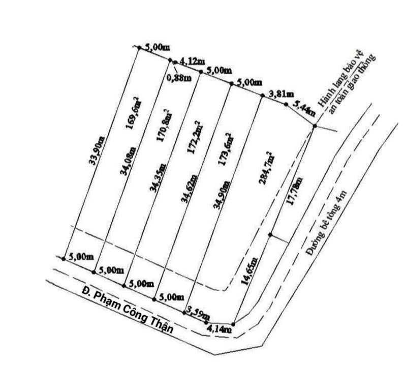 Đất Thổ Cư Mặt Tiền Phạm Công Thận - Tân Phước Tây, Long An - 170m² Sổ Đỏ