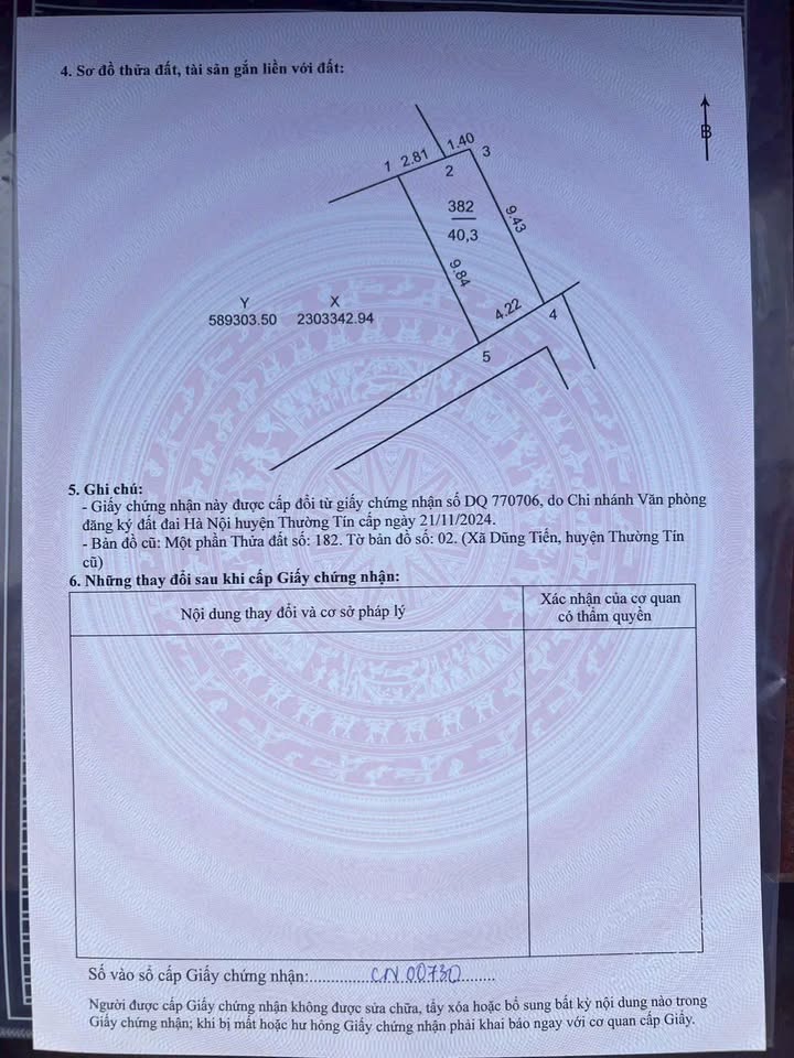 Đất nền Dũng Tiến, Thường Tín 40.3m² - Tiềm năng tăng giá vượt trội!