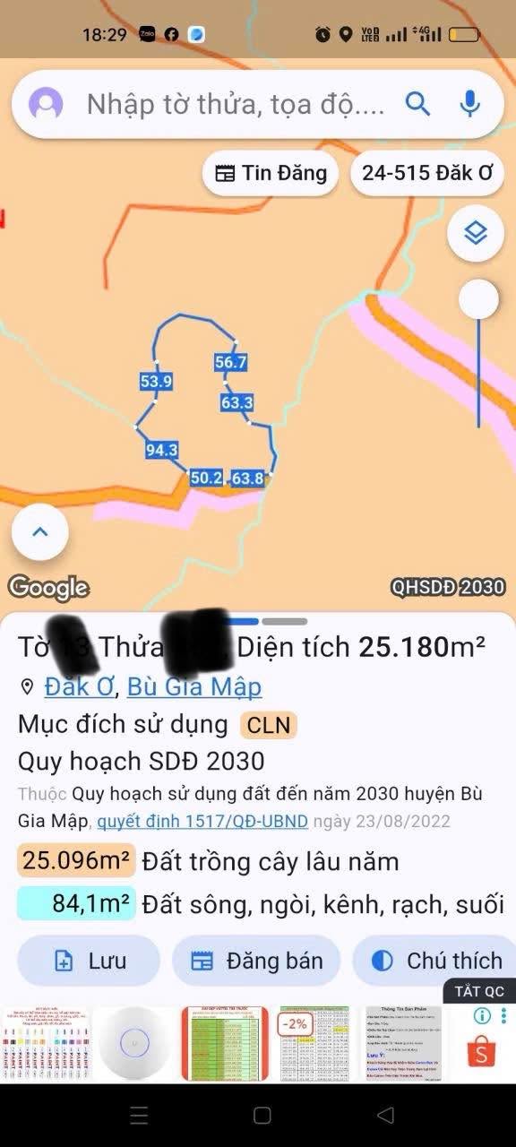 Đất Vườn Đắk Ơ, Bình Phước 25.000m² - Sổ Đỏ Chính Quy, Giá Đầu Tư 1.5 Tỷ