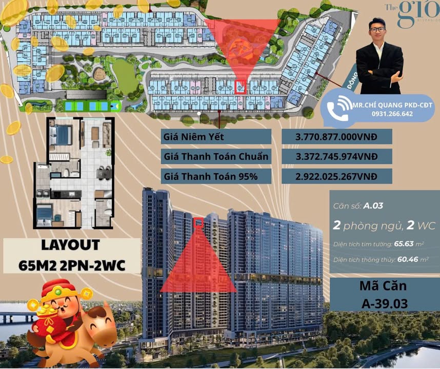 Căn hộ Quận Bình Tân 65m² - Tầng cao độc đáo, chiết khấu hấp dẫn!