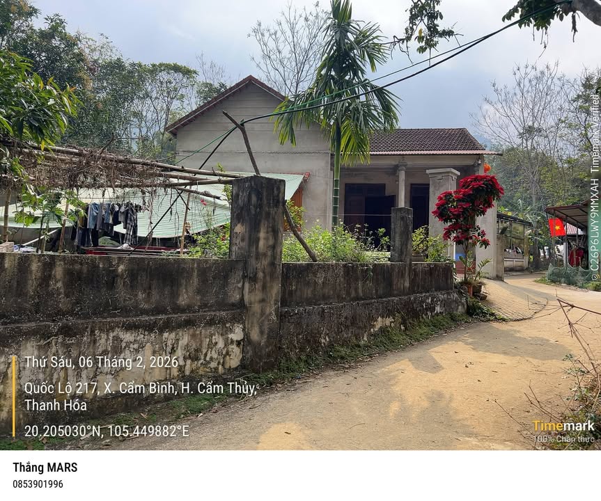 Đất Cẩm Thủy 519m² - Ngân hàng thanh lý, tặng nhà 1 tầng