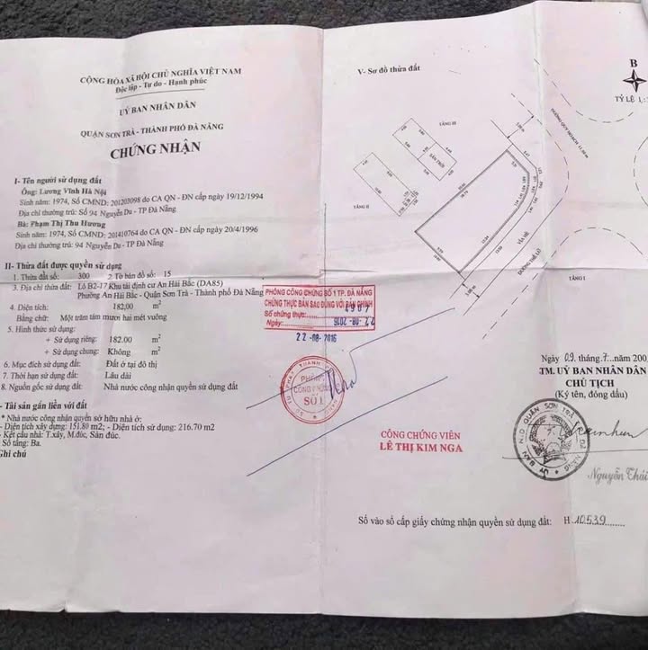 Nhà Mặt Tiền 2MT Đỗ Anh Hàn - Hòa Xuân, Đà Nẵng - 182m² Giá Tốt