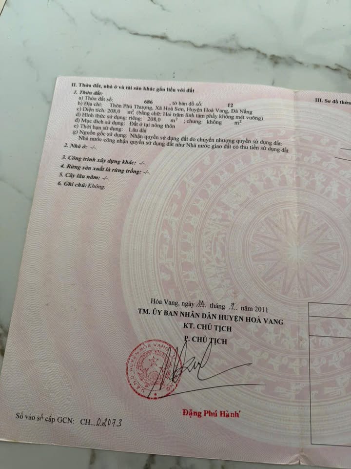 Đất nền Hòa Khánh, Liên Chiểu 208m² 1.8 tỷ - Sổ đỏ chính chủ