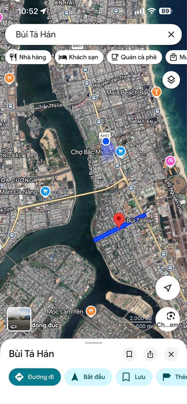 Bán Đất Nam Việt Á 443m² Mặt Tiền Bùi Tá Hán - Vị Trí Vàng Xây Villa