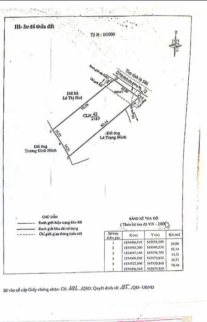 Đất Mặt Tiền Tỉnh Lộ 586 - 2400m² Thổ Cư, Xây Dựng Tự Do