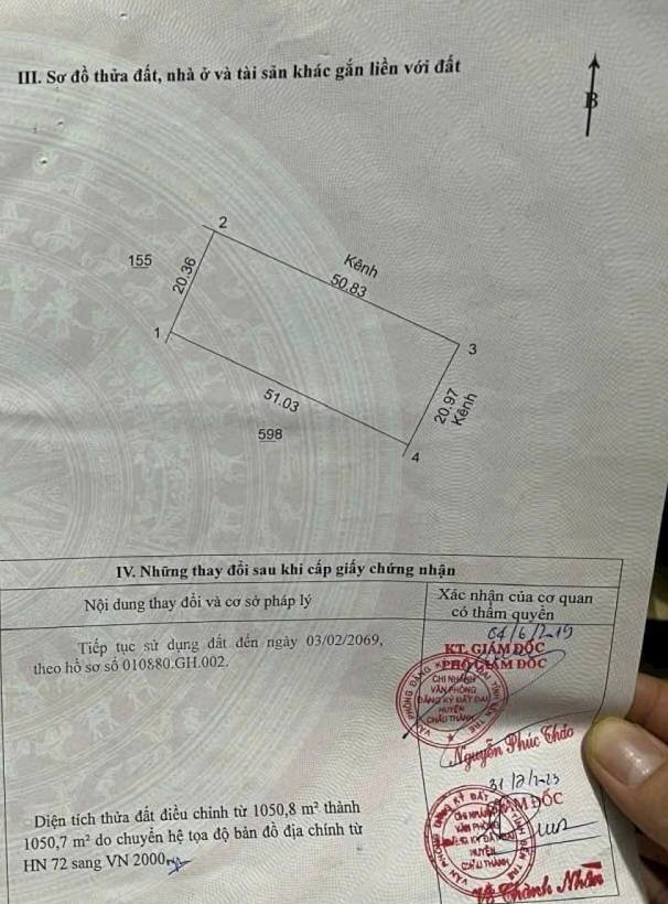 Đất nền Hữu Định 1050m² - Đường ô tô vào tận nơi, giá 999 triệu!