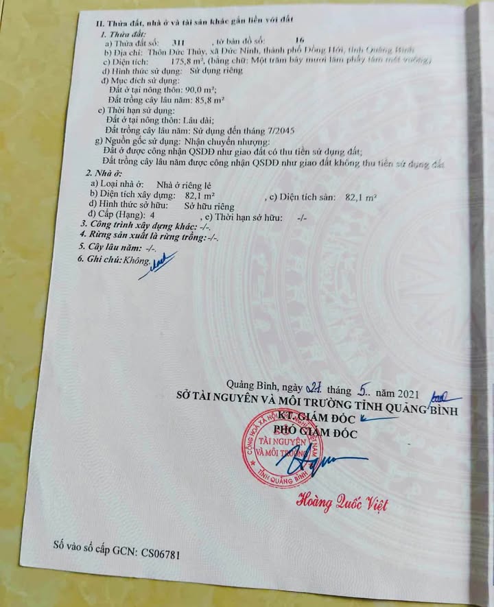 Nhà 1 Tầng Chính Chủ Bán Tại Đồng Hới - 180m² Gần DA Đồng Bình Bổn