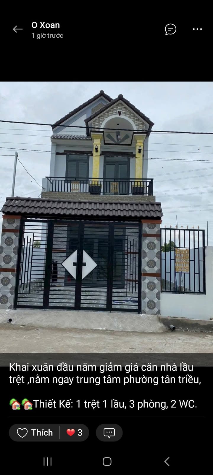 Nhà 2 Tầng 108m² P.Tân Phong, Biên Hòa - Sổ Hồng Riêng, Giá 2.1 Tỷ