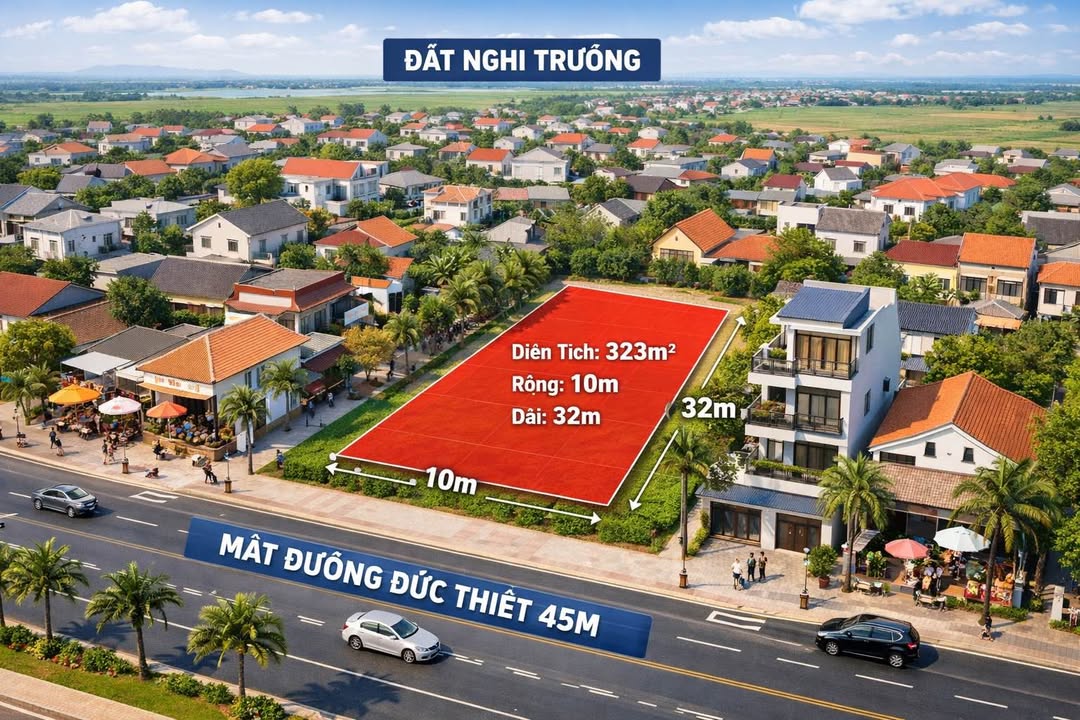 Đất Nền Nghi Trường 323m² Mặt Tiền Đường Đức Thiết - Giá Đầu Tư 5.49 Tỷ